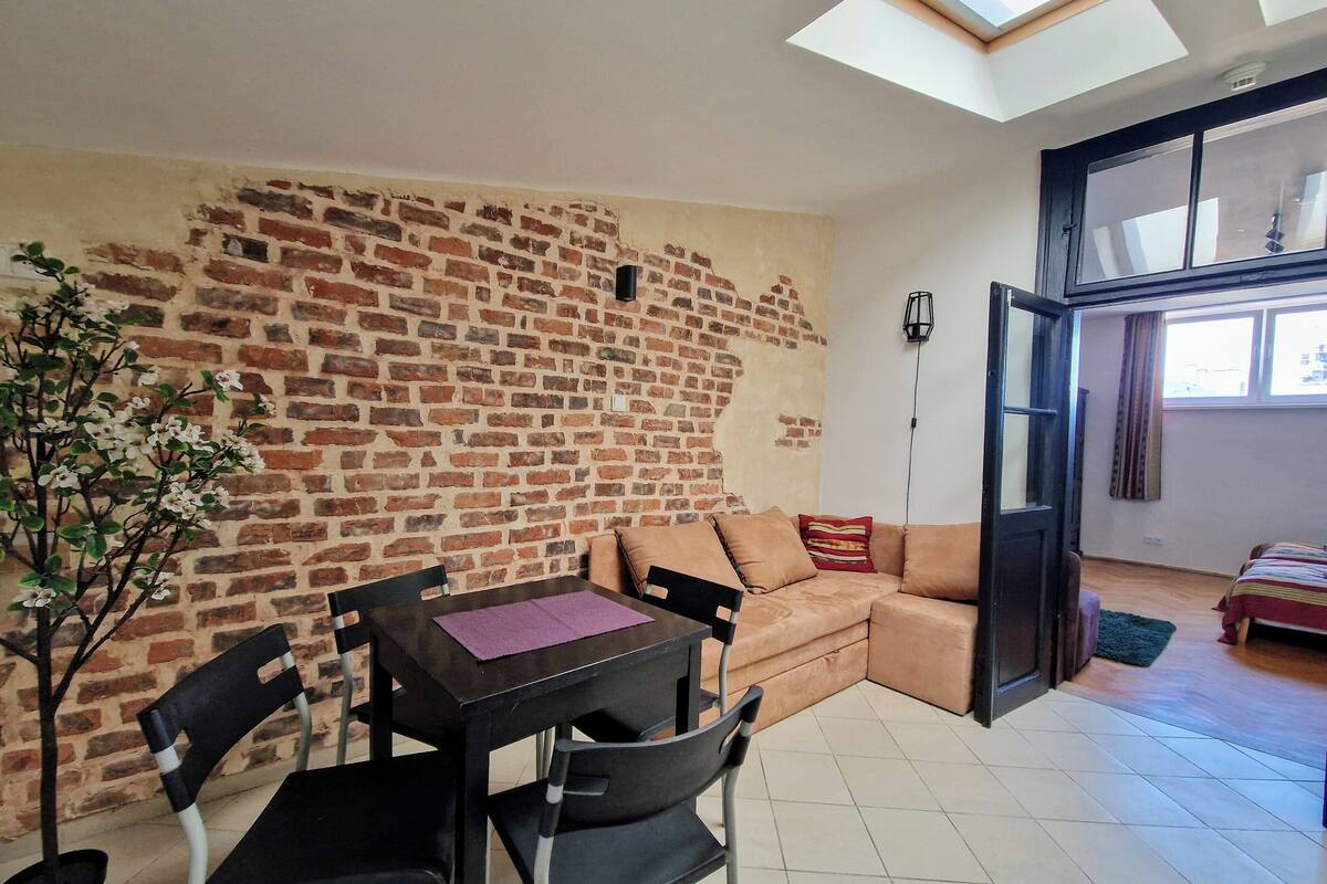 City-Apartment, Blick auf den Innenhof