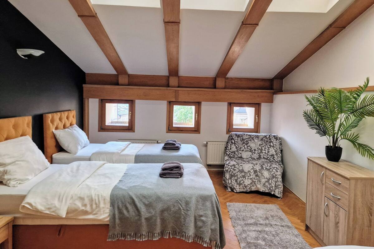 Comfort-Studiosuite, Gartenblick