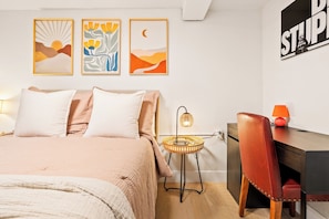 2 chambres, fer et planche Ă repasser, Wi-Fi, literie fournie