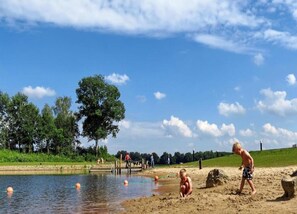 View from property - Chalet in Duisburg With Beach and Harbor Views (Well)