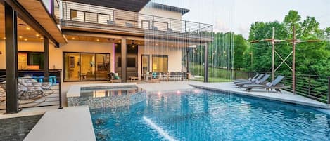 A heated pool