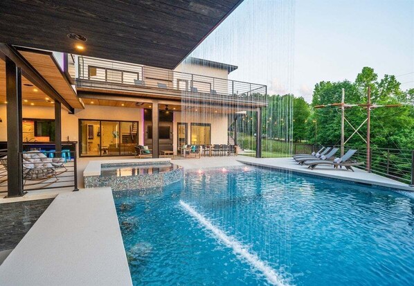 A heated pool