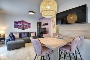 Apartamento | 1 dormitorio, tabla de planchar con plancha, ropa de cama