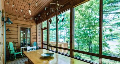 Cozy 4 bed 2 bath cottage on Pine Lake with 1 bed Bunkie! W Exposure! Hot Tub!