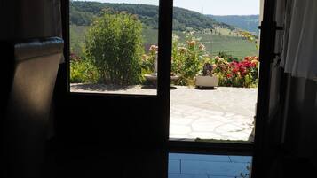 Blick von der Unterkunft