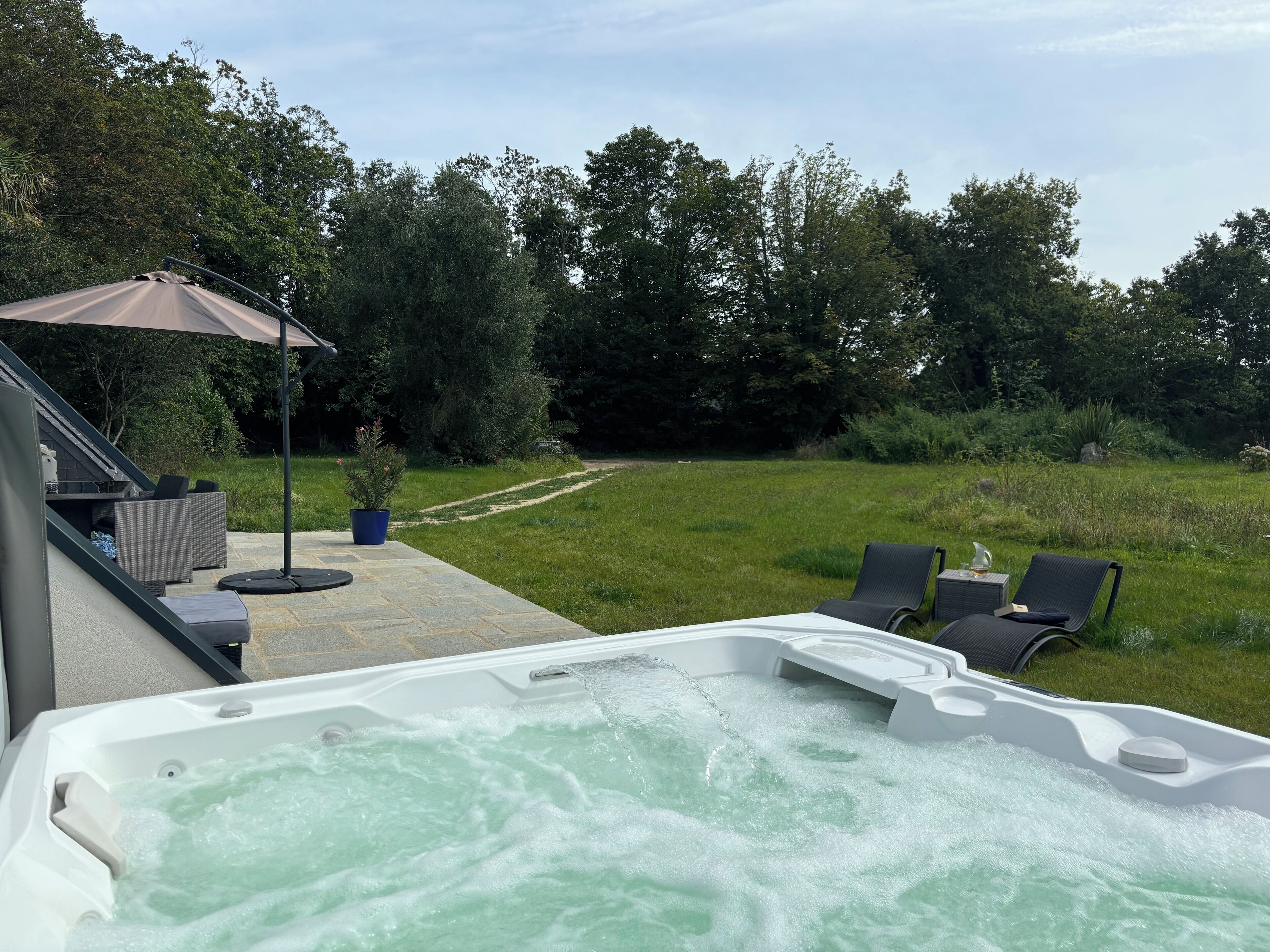 Idromassaggio all'aperto