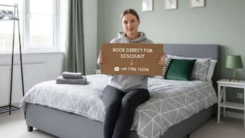 3 bedrooms, iron/ironing board, travel cot, free WiFi