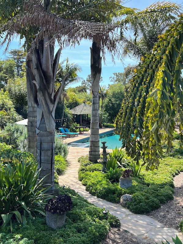 Piscine extérieure, piscine chauffée