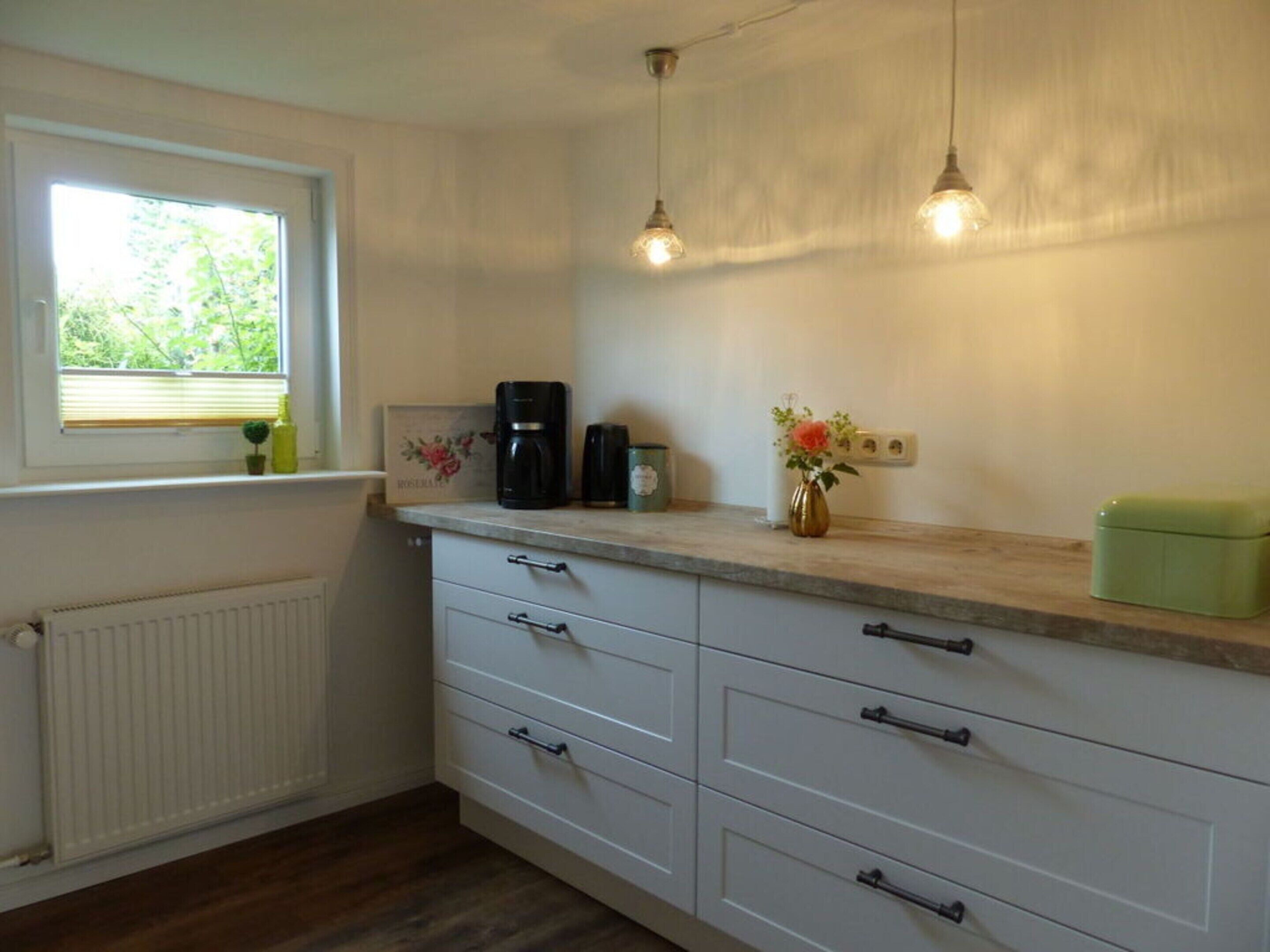 Apartment | Private kitchen | Electric kettle, highchair