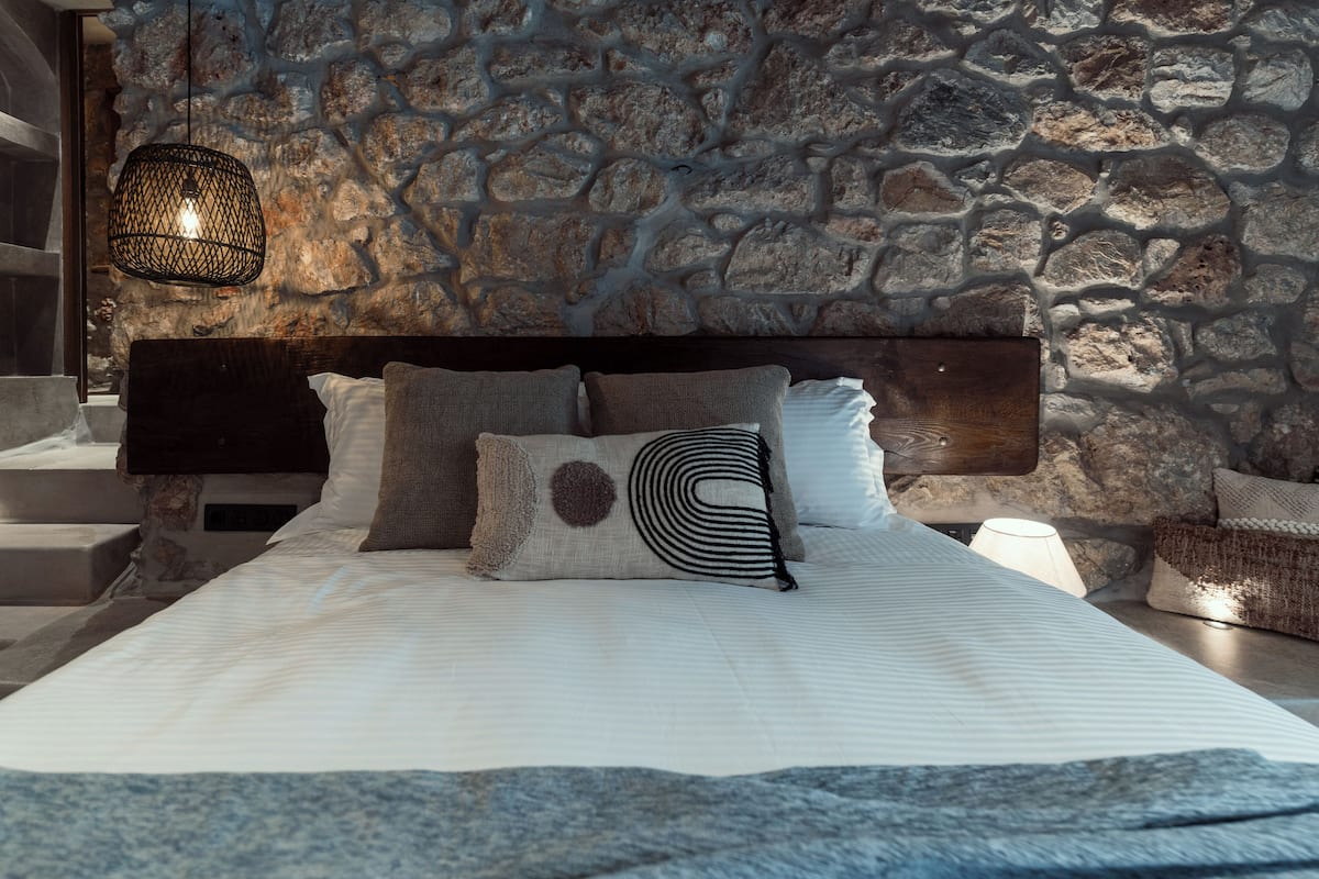 Cozy Double Room with Sea View | 1 sovrum, sÀngtillbehör av högsta kvalitet och minibar