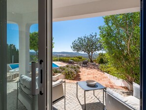 Blick von der Unterkunft