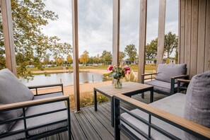 Balcony - Chalet by Beach and Harbor With Terrace (Well)