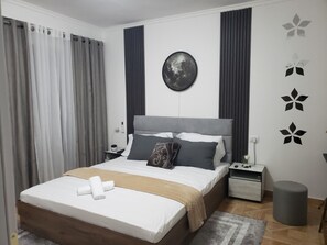 1 makuuhuone, silitysrauta/-lauta, Wi-Fi, vuodevaatteet