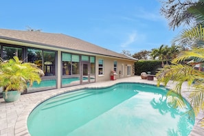 A heated pool