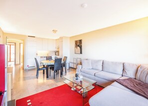 Living area - Apartment by Belgian Coast With Sea Views (Koksijde)