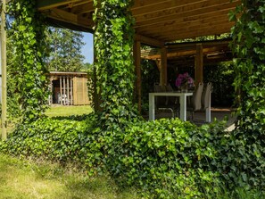 Bungalow | Exterior - Lovely Chalet in Arendonk With Terrace (Oud-Turnhout)