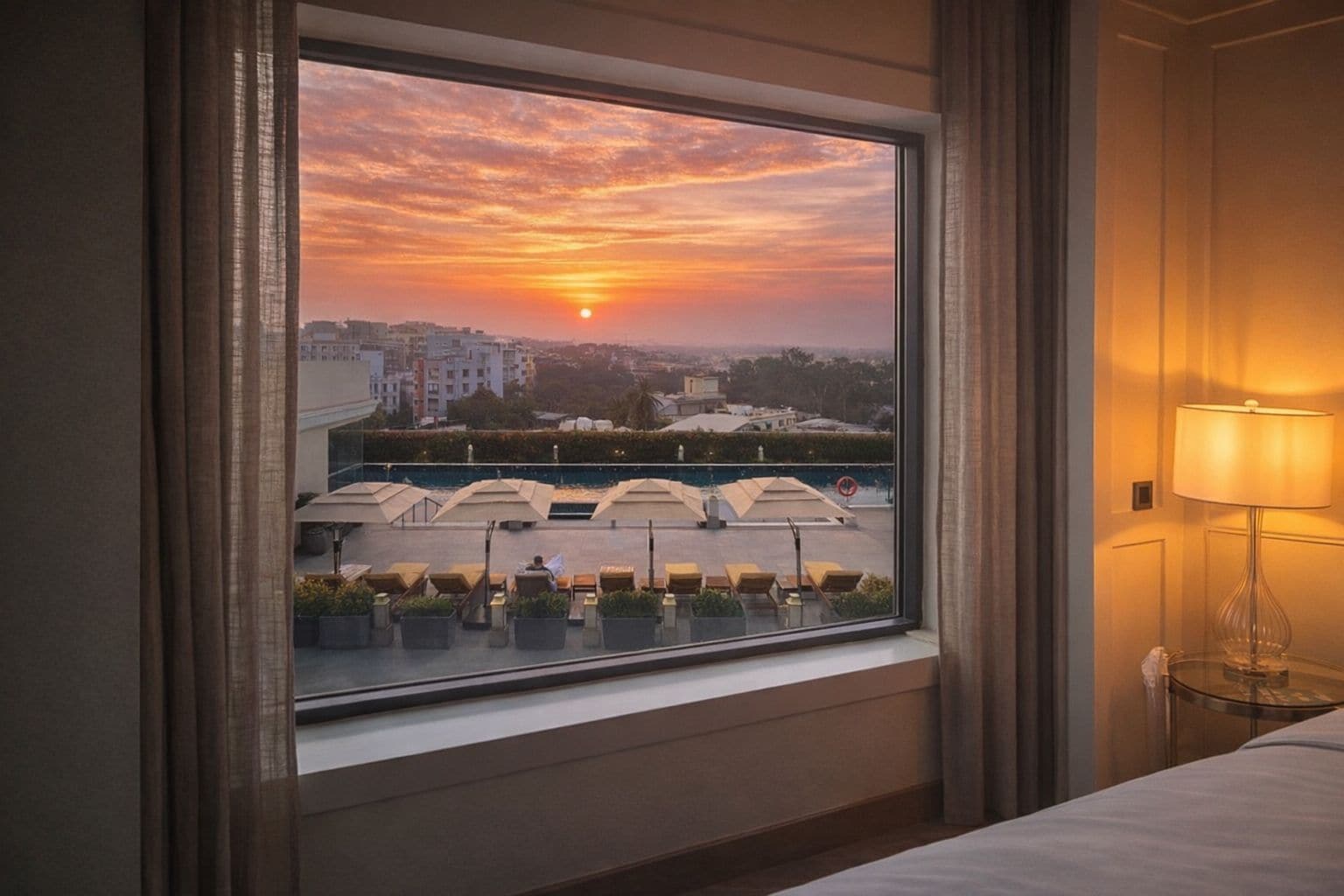 部屋からの景観