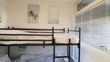 2 bedrooms, individually furnished, bed sheets