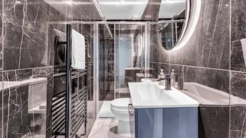 Shower, hair dryer