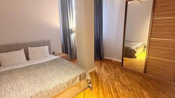 Classic Apartment, 2 Bedrooms, Balcony, City View | Premium bedding, minibar, individually decorated, individually furnished