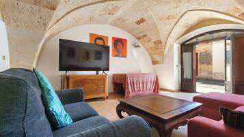 Villa | Living area | Fireplace