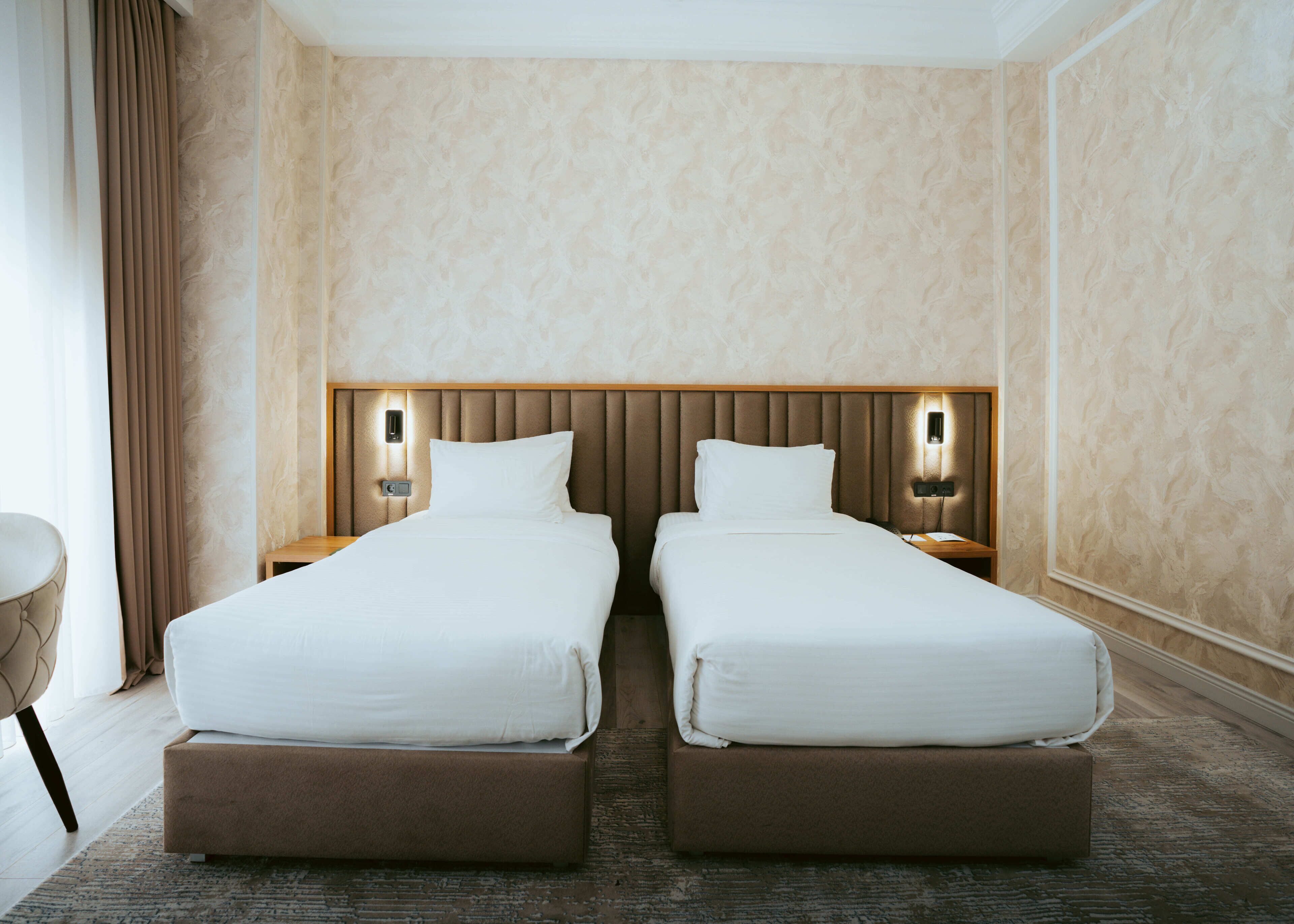 Standard Twin Room | Desk, laptop workspace, soundproofing, iron/ironing board (on request)