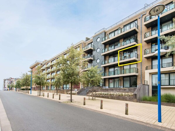 Apartment | Exterior - Apartment by the Sea in Belgium With Balcony (Koksijde)