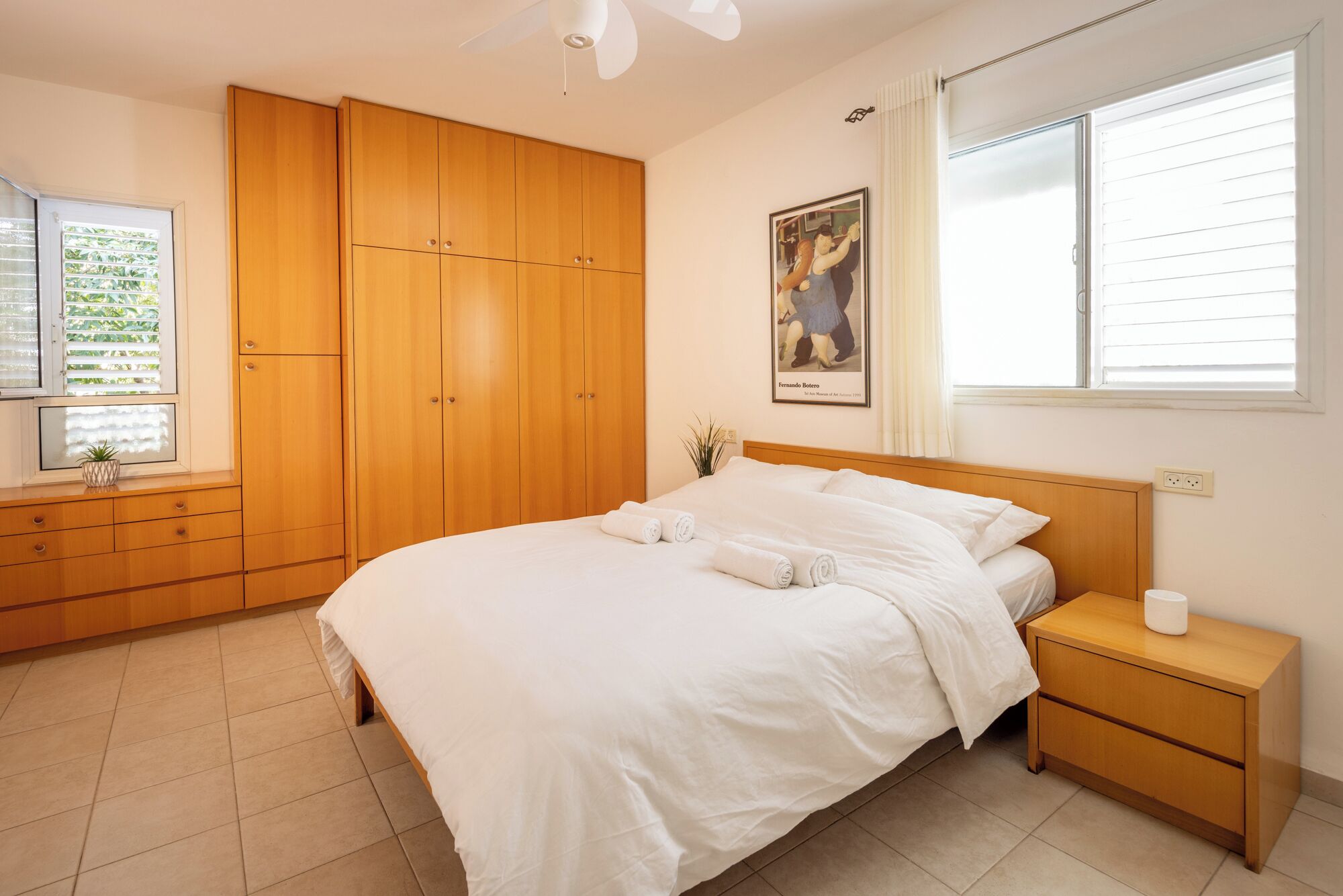 アパートメント バルコニー コートヤードビュー | 2 室のベッドルーム、遮光カーテン、アイロン / アイ ロン台、WiFi (無料)