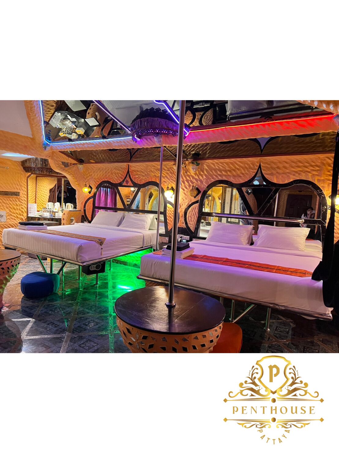 低反発ベッド、セーフティボックス (室内)、客室ごとに異なるインテリア、アイロン / アイロン台