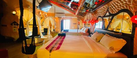 Premium Suite with Hot Tub | Memory foam beds, in-room safe, individually furnished