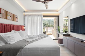 슈피리어 트리플룸, 바다 전망 | 1 개의 침실, 객실 내 금고, 방음 설비, 다리미/�다리미판