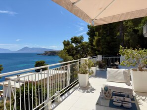 Premium Villa, 2 Bedrooms, Sea View, Sea Facing | Terrace/patio - Sicilia Sea Villa Capo Zafferano (Santa Flavia)