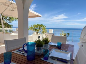 Premium Villa, 2 Bedrooms, Sea View, Sea Facing | Terrace/patio - Sicilia Sea Villa Capo Zafferano (Santa Flavia)