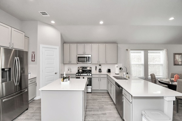 Fridge, dishwasher, toaster, blender