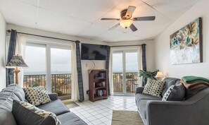 Condo, Multiple Beds, Balcony (Aquarius #908) | Living area | 42-inch flat-screen TV with digital channels