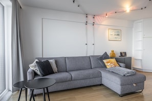 Apartment | Living area - Apartment With two Terraces and sea View (Middelkerke)