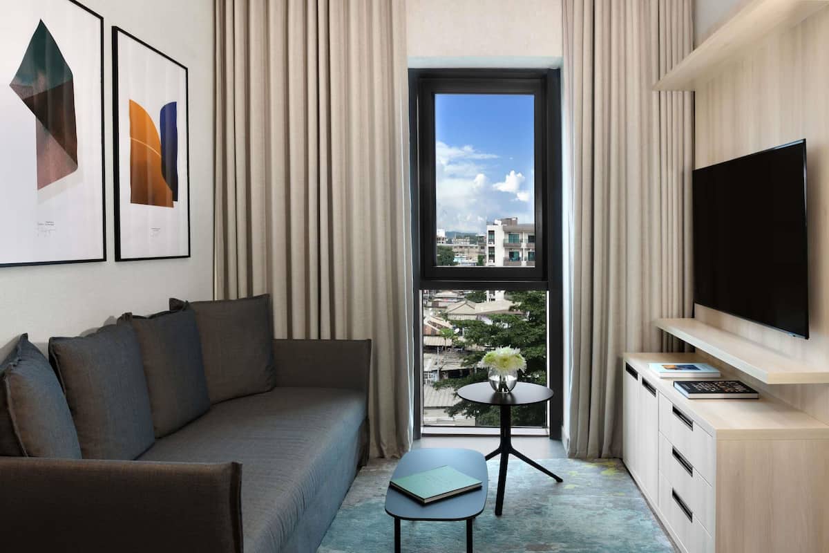 Apartamento empresarial, 1 quarto | Roupas de cama antialérgicas
