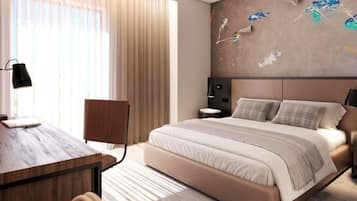 Luxury Suite, 1 King Bed | Premium bedding, minibar, in-room safe, desk