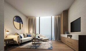 Minibar, caja de seguridad en la habitación y escritorio 