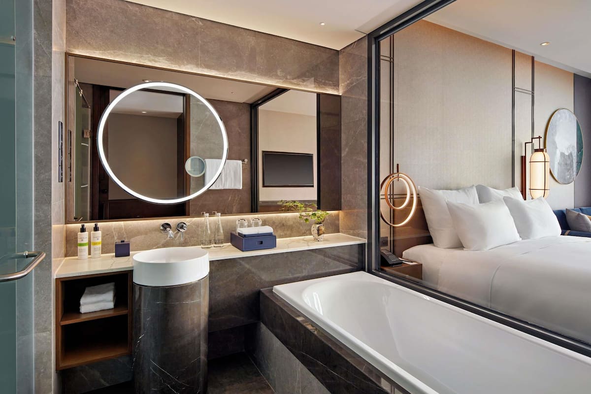 Minibar, in-room safe, desk, laptop workspace