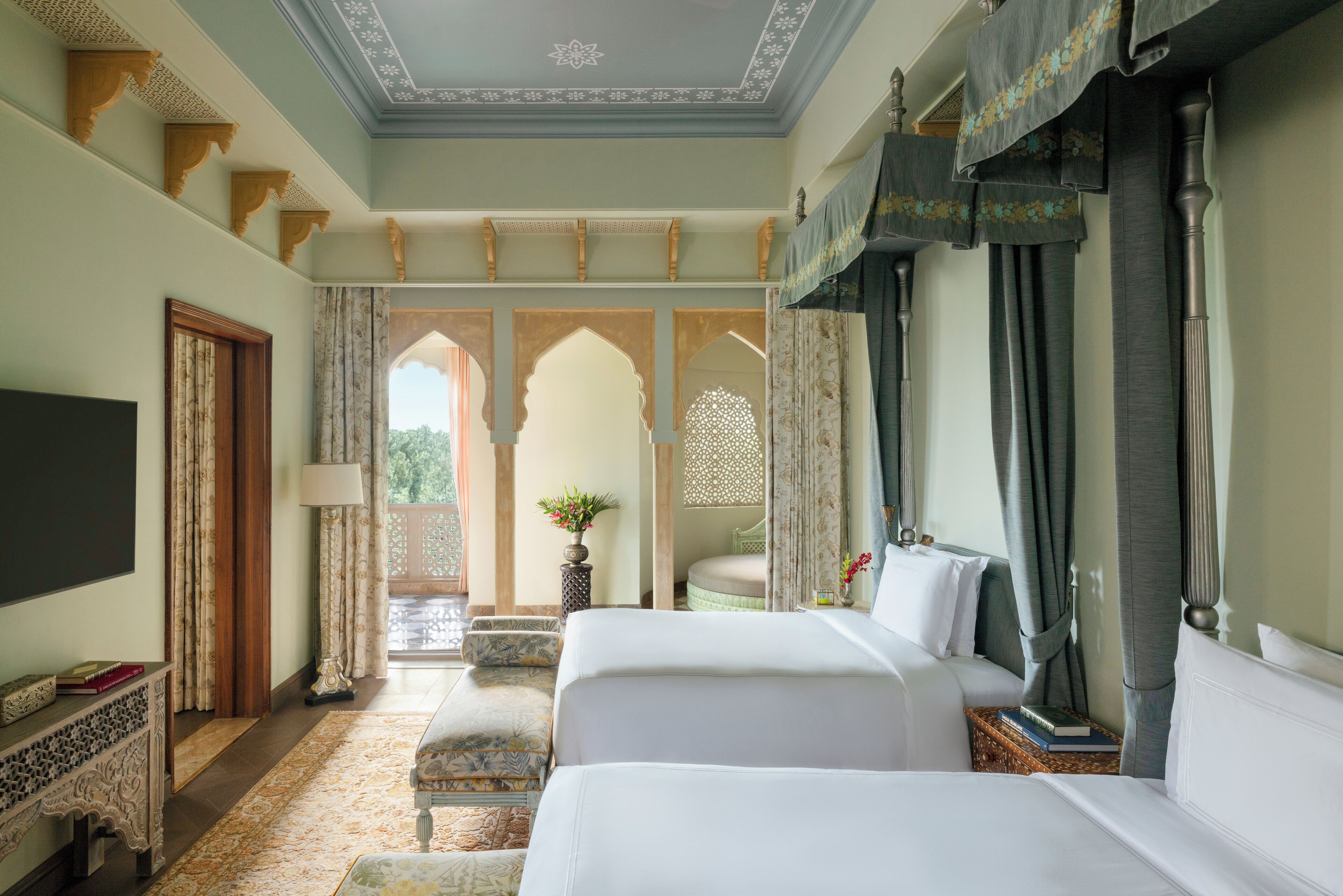 Rajmata Presidential Suite, 1 King Bed, 2 Twin Beds, 2 Bedrooms, Plunge Pool | Premium bedding, memory foam beds, minibar, in-room safe