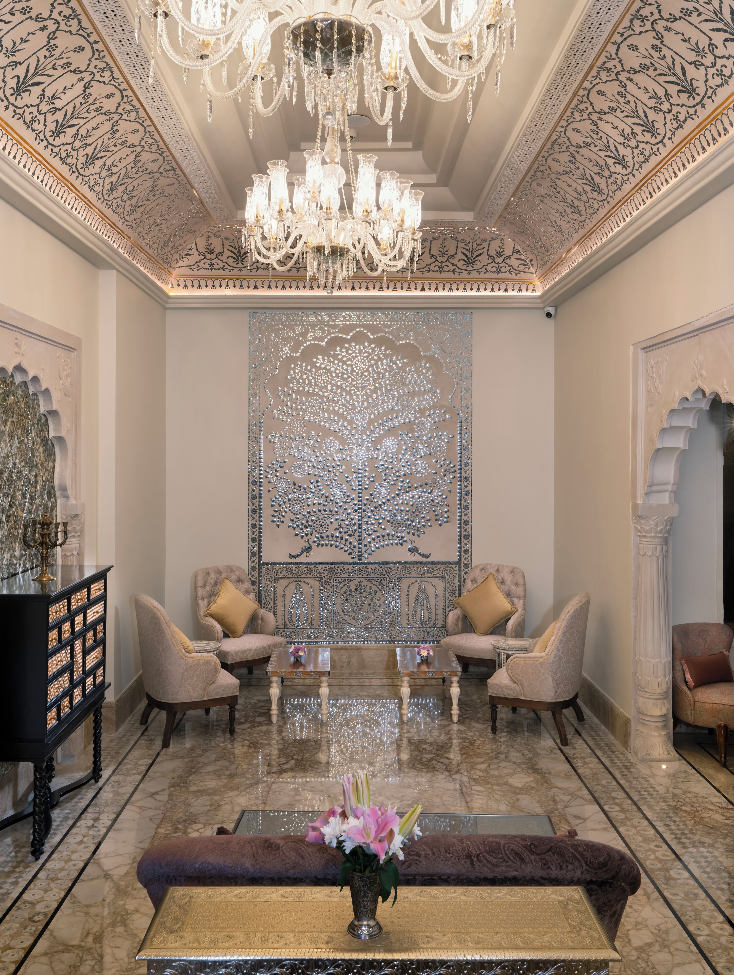 Sala de estar en el lobby