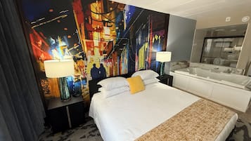 1 bedroom, down duvets, blackout curtains, iron/ironing board