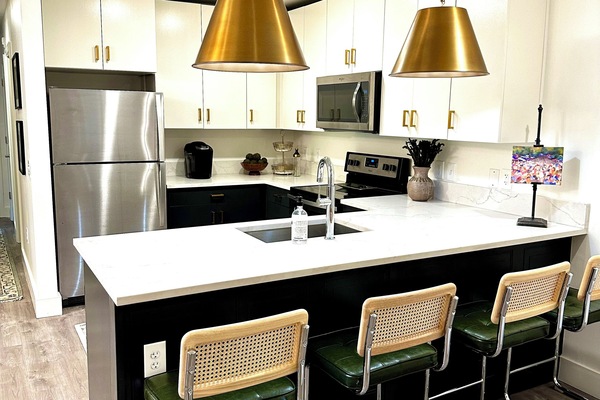 KĂŒhlschrank, Mikrowelle, Ofen, Herdplatte