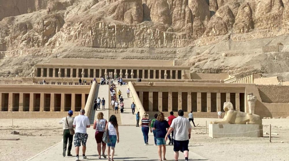 Middle east pyramids view