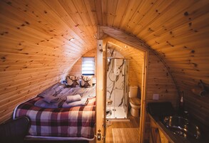 Highland Glamping Pod | 1 quarto, roupas de cama antialérgicas