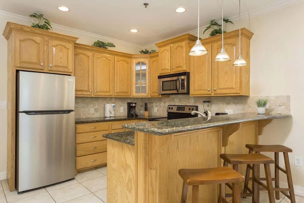 Condo, Multiple Beds, Balcony, Pool View (Dom's Beach Retreat) | Private kitchen | Fridge, microwave, oven, stovetop