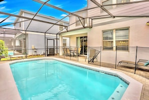A heated pool