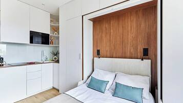 1 chambre, fer et planche à repasser, Wi-Fi gratuit, draps fournis