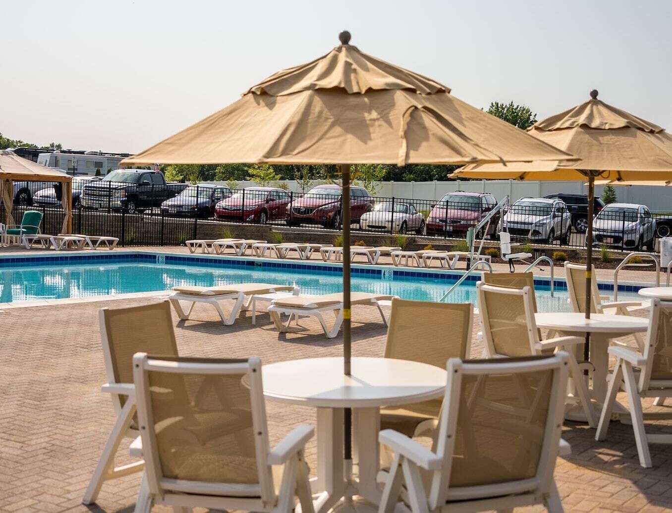 Alberca al aire libre por temporada 